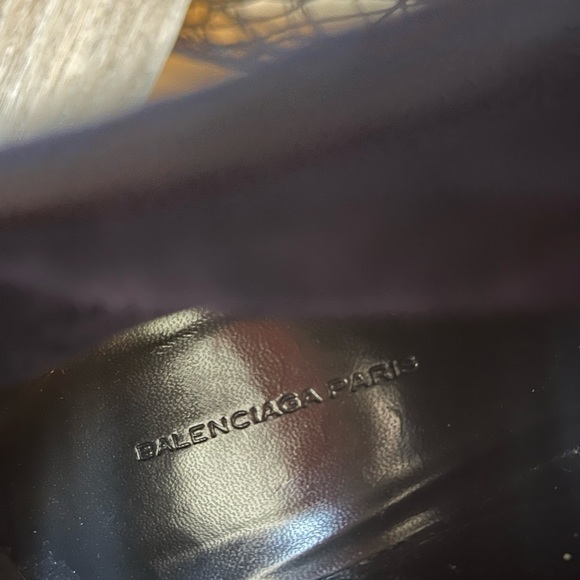 Balenciaga Suede Navy Ankle boots - Picture 5 of 9